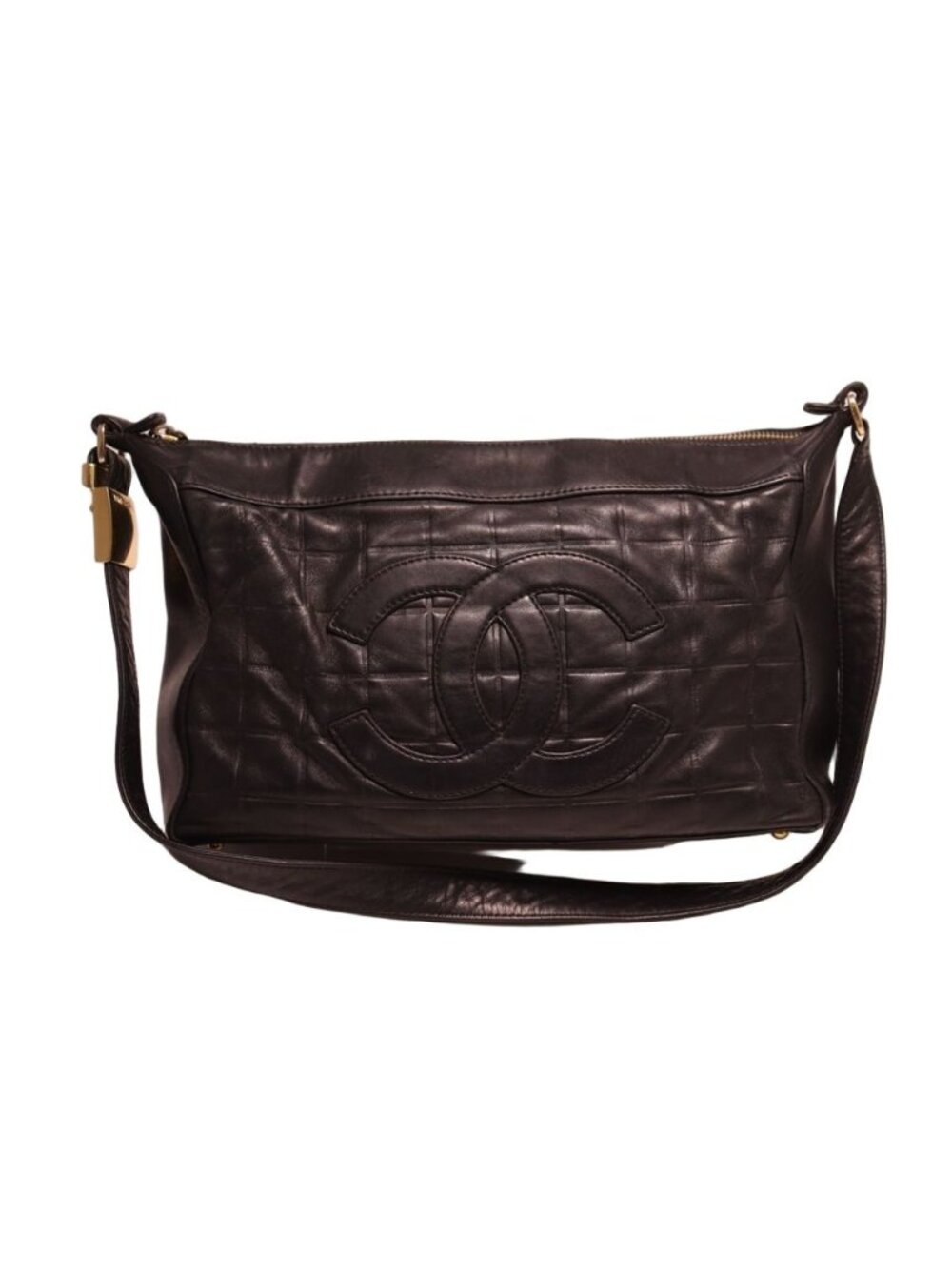 Chanel Choco Bar Lambskin Shoulder Bag